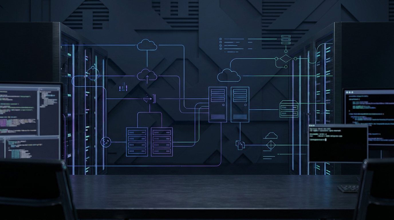Code editor showing MCP server implementation in Python with connected AI client